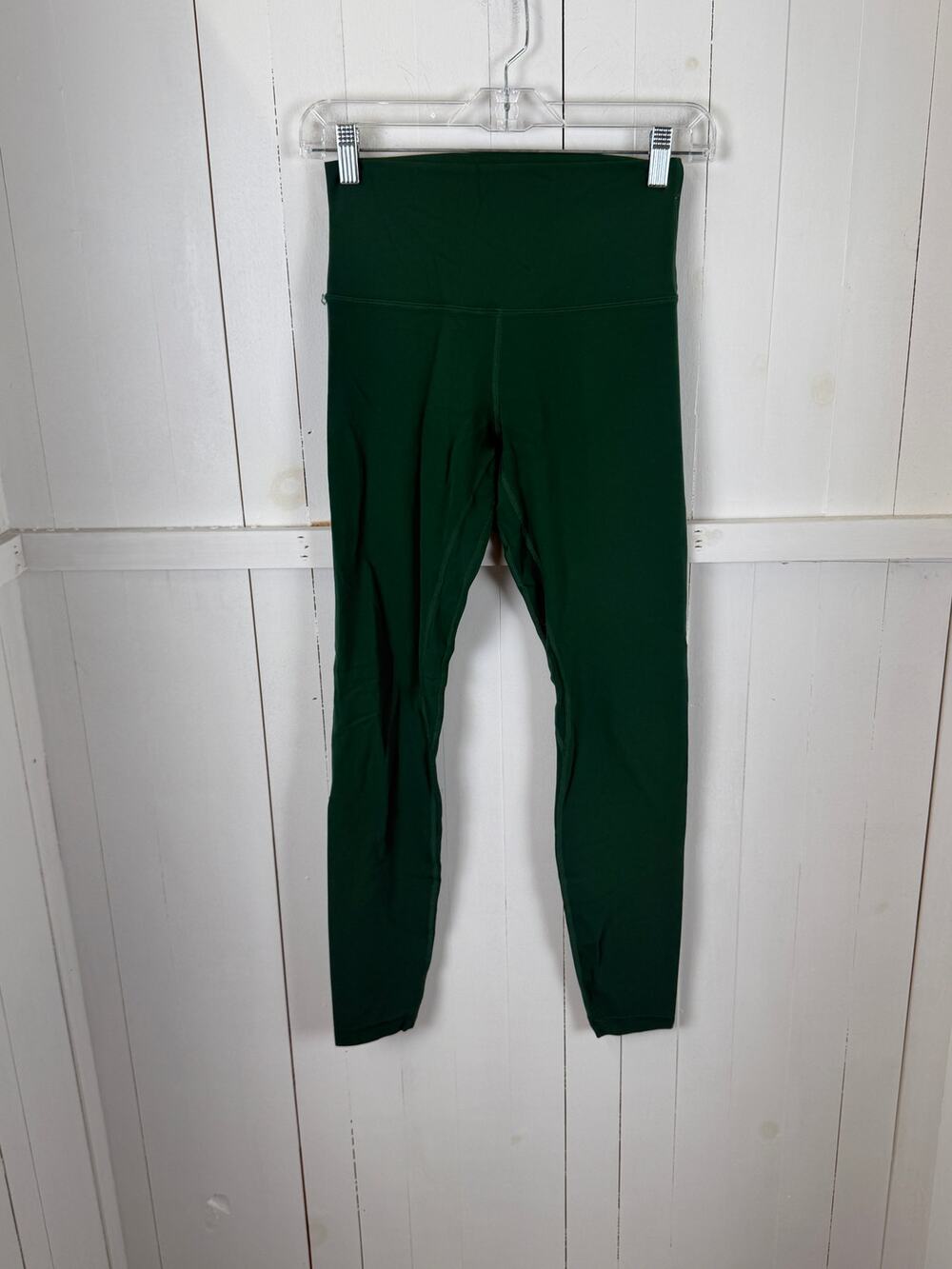 Lululemon Green Ankle Leggings Size 6 Nylon Excellent Condition